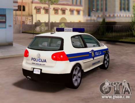 Golf V Kroatischen Polizei Auto für GTA San Andreas
