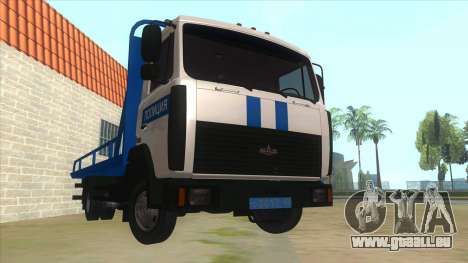MAZ camion de Remorquage de la Police pour GTA San Andreas