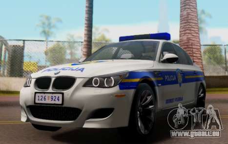 BMW M5 Croatian Police Car pour GTA San Andreas