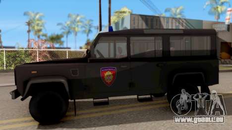 Land Rover Defender De La Gendarmerie, Which pour GTA San Andreas