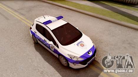 Peugeot 308 Policija pour GTA San Andreas