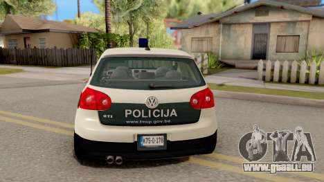 Volkswagen Golf V BIH Police Car V2 pour GTA San Andreas