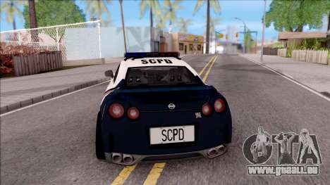Nissan GT-R 2013 High Speed Police für GTA San Andreas
