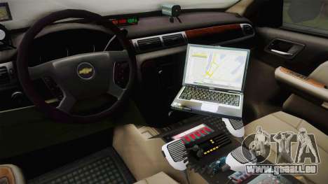 Chevrolet Suburban 2009 Flashpoint pour GTA San Andreas