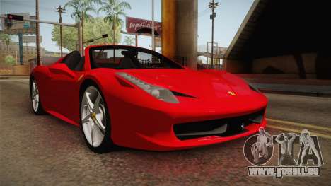 Ferrari 458 Spider für GTA San Andreas