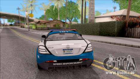 Mercedes-Benz McLaren 722 High Speed Police pour GTA San Andreas