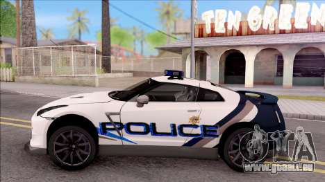 Nissan GT-R 2013 High Speed Police für GTA San Andreas