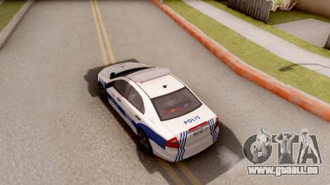 Ford Fusion 2011 Turkish Police pour GTA San Andreas