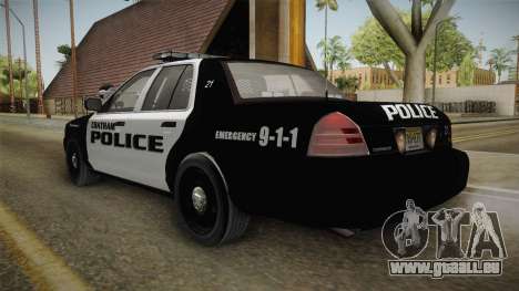 Ford Crown Victoria 2009 Chatham, New Jersey PD für GTA San Andreas