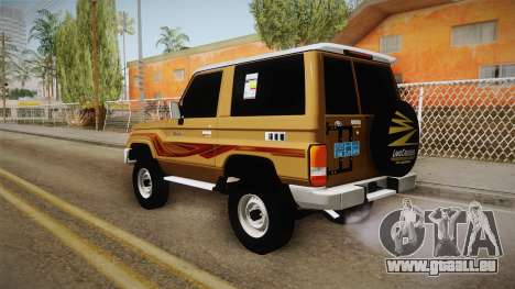 Toyota RB3 2016 pour GTA San Andreas