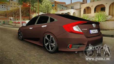Honda Civic 2017 FC5 für GTA San Andreas