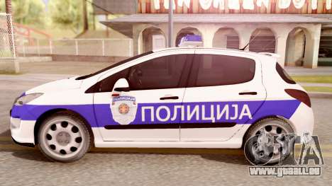 Peugeot 308 Policija pour GTA San Andreas