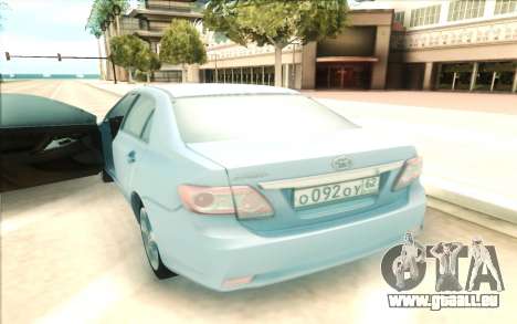 Toyota Corolla E150 pour GTA San Andreas