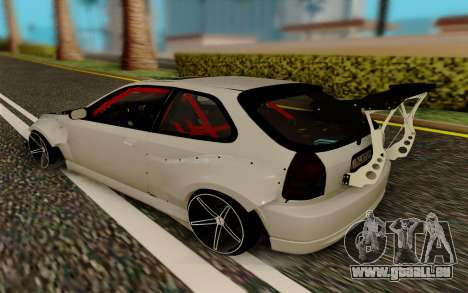 Honda Civic 98 Hatch Rocket Bunny für GTA San Andreas