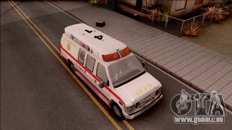 Ford E-350 SFFD San Francisco Ambulance pour GTA San Andreas