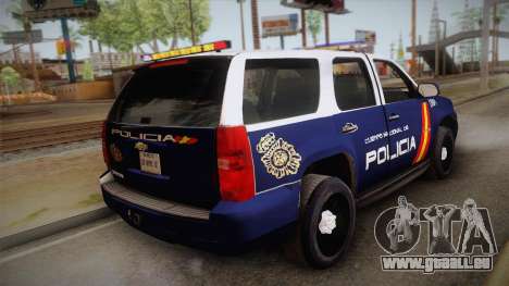 Chevrolet Tahoe Spanish Police pour GTA San Andreas