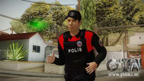 Turkish Police Officer with Kevlar Vest pour GTA San Andreas