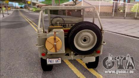 Jeep Willys MB 1945 pour GTA San Andreas
