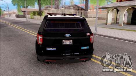 Ford Explorer Police Interception pour GTA San Andreas