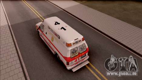 Ford E-350 SFFD San Francisco Ambulance pour GTA San Andreas