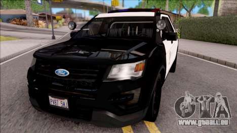 Ford Explorer Police Interception pour GTA San Andreas