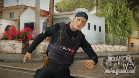 Turkish Police Officer with Kevlar Vest für GTA San Andreas