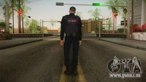 Turkish Police Officer with Kevlar Vest für GTA San Andreas