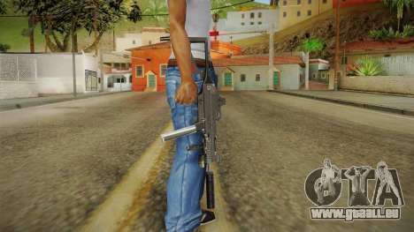 MP5 Grey Chrome pour GTA San Andreas