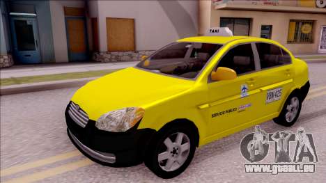 Hyundai Accent Taxi Colombiano pour GTA San Andreas