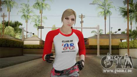 Gun Running Female Skin Red pour GTA San Andreas