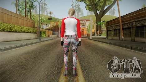 Gun Running Female Skin Red für GTA San Andreas