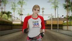 Gun Running Female Skin Red für GTA San Andreas