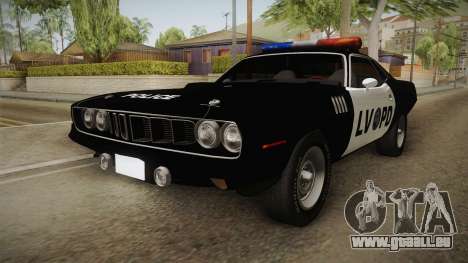 Plymouth Hemi Cuda 426 Police LVPD 1971 pour GTA San Andreas