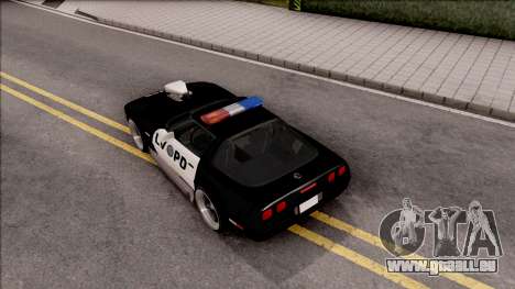 Chevrolet Corvette C4 Police LVPD 1996 v2 für GTA San Andreas