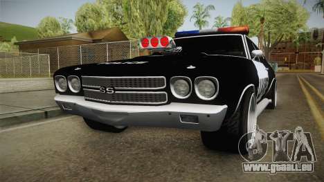 Chevrolet Chevelle SS Police LVPD 1970 v1 pour GTA San Andreas