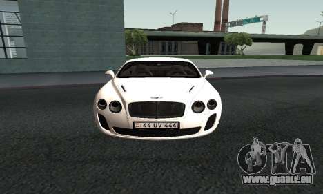 Bentley Continental GT Armenian pour GTA San Andreas