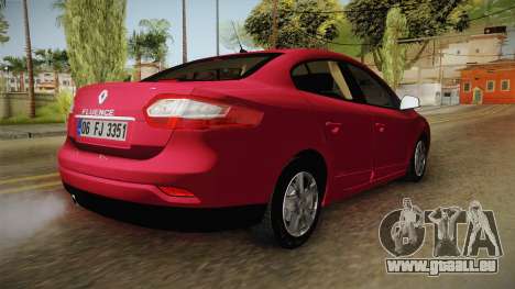 Renault Fluence Touch pour GTA San Andreas