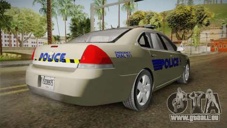 Chevrolet Impala Police für GTA San Andreas