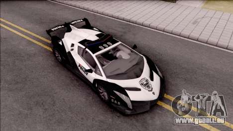 Lamborghini Veneno Police San Fierro für GTA San Andreas