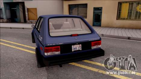 Dodge Shelby Omni GLHS 1986 pour GTA San Andreas