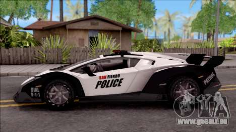 Lamborghini Veneno Police San Fierro für GTA San Andreas