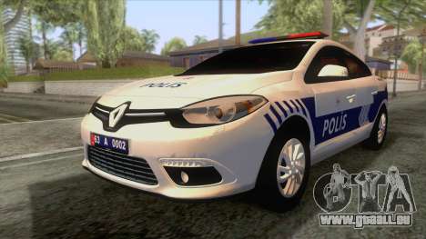 Renault Fluence Turkish Police Car für GTA San Andreas