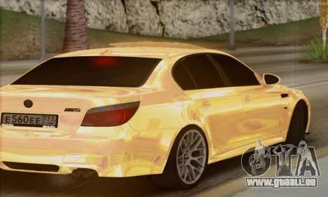 BMW M5 GOLD pour GTA San Andreas