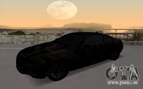 BMW M3 E92 GTR Black Camo für GTA San Andreas