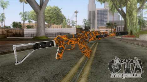CoD: Black Ops II - AK-47 Lava Skin v2 für GTA San Andreas