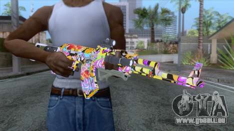CoD: Black Ops II - AK-47 Graffiti Skin v1 pour GTA San Andreas