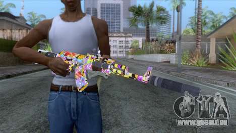 CoD: Black Ops II - AK-47 Graffiti Skin v2 für GTA San Andreas