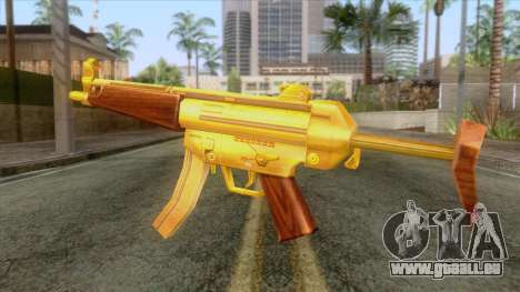 Gold MP5 für GTA San Andreas