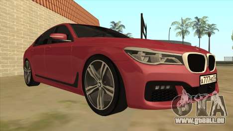 BMW 7-Series M Sport pour GTA San Andreas