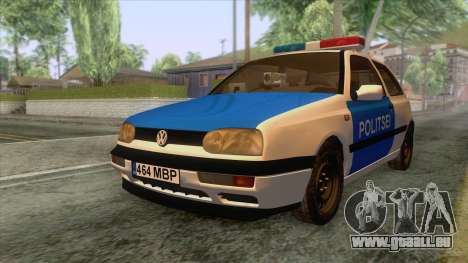 Volkswagen Golf Mk3 Estonian Police für GTA San Andreas